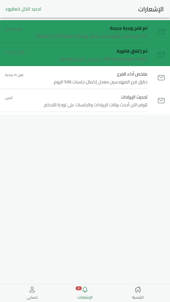 الإشعارات الفورية